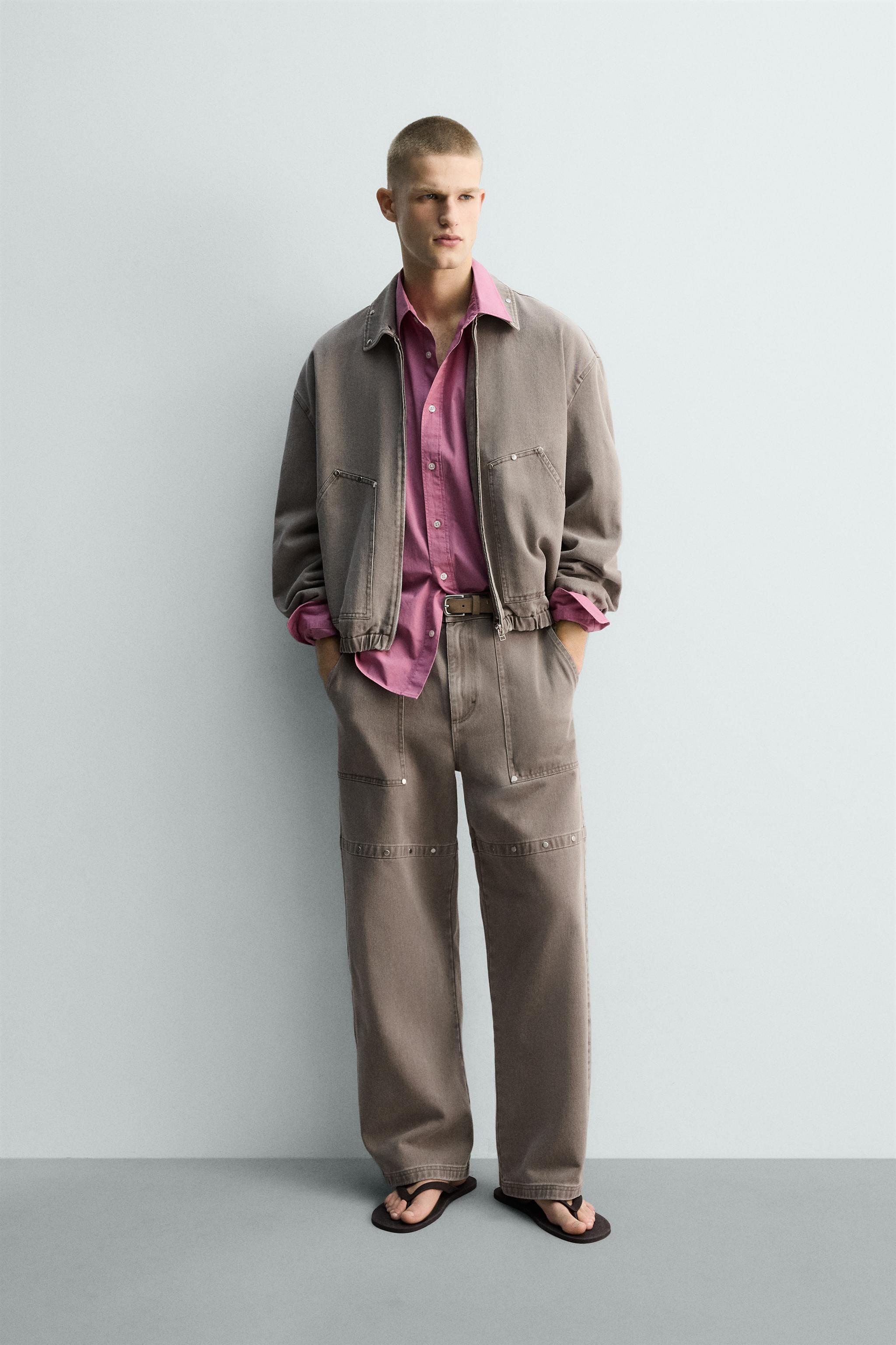 LIMITED EDITION スタッズ付きリラックスフィットパンツ - サンド