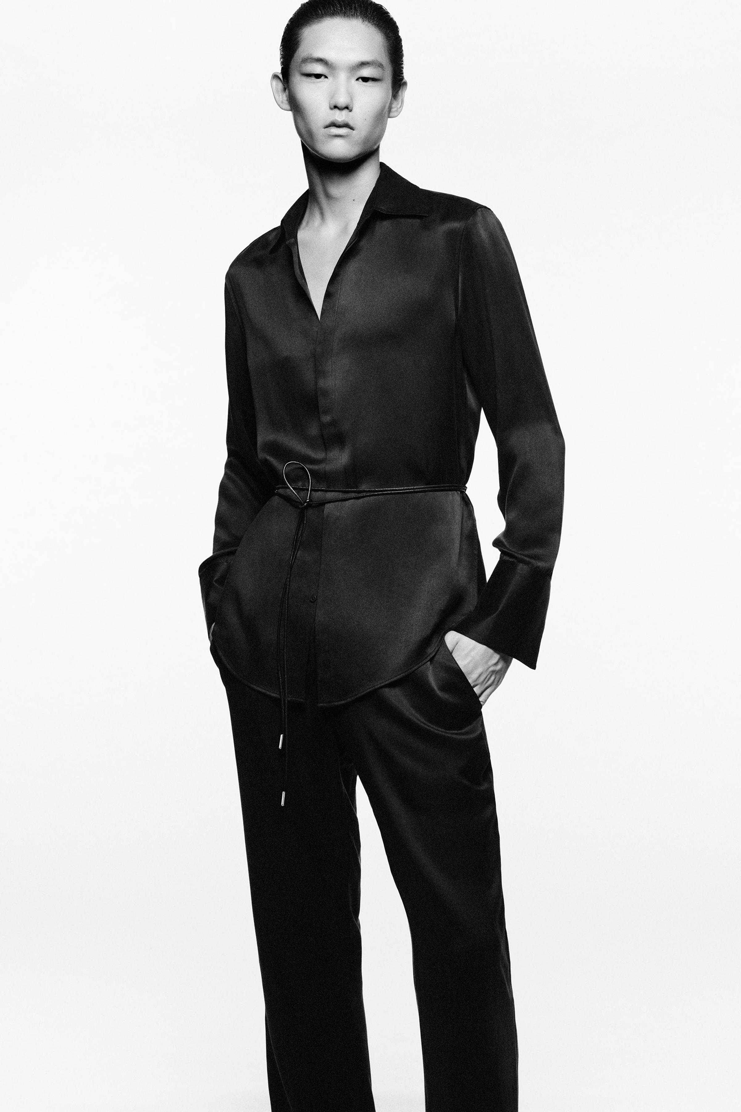 ビスコース - シルク シャツ LUDOVIC DE SAINT SERNIN x ZARA - ダーク