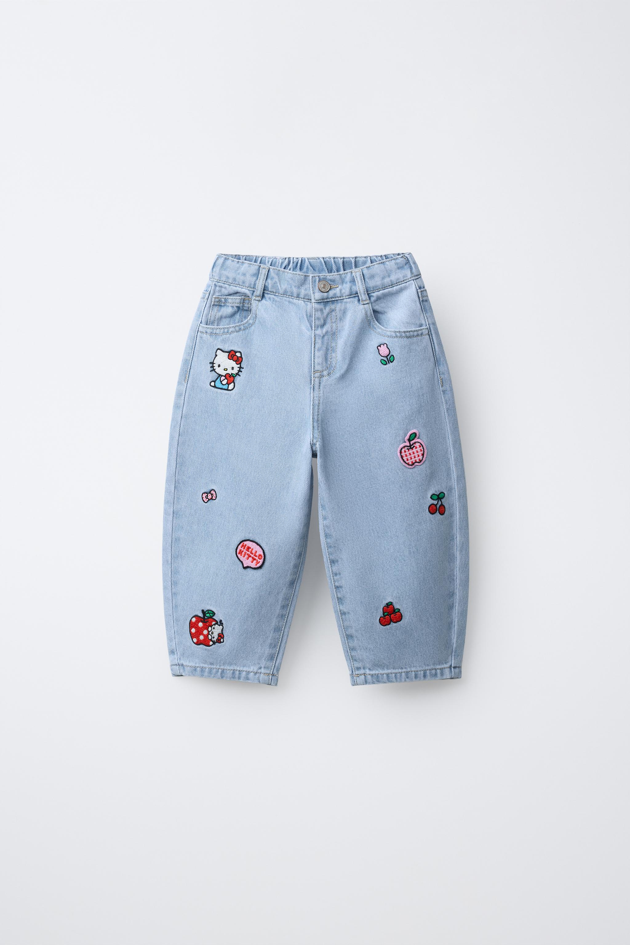 HELLO KITTY © SANRIO BARREL JEANS - Blue | ZARA United States