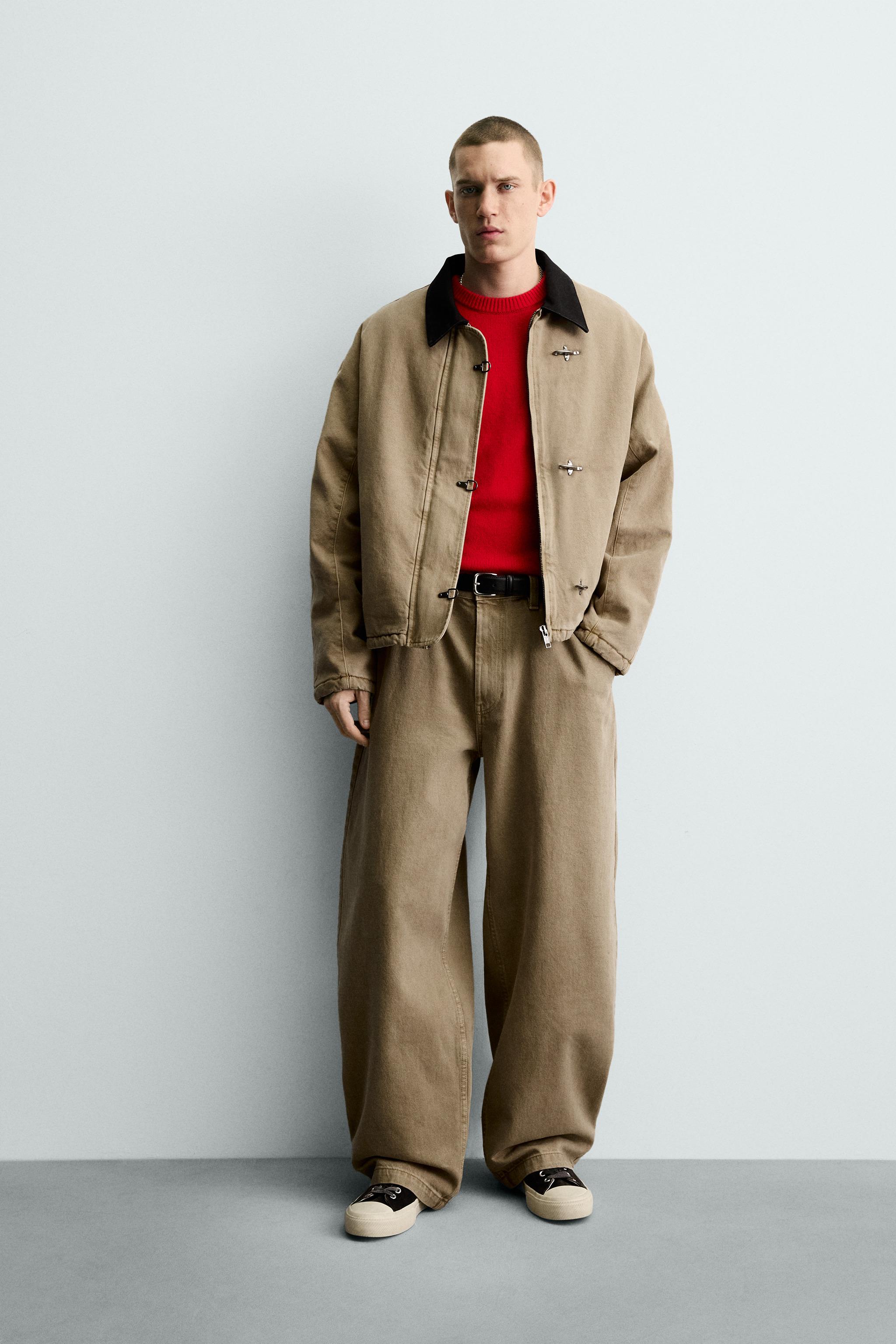 COMBINATION COLLAR FIREMAN CLASP JACKET - Sand | ZARA United States