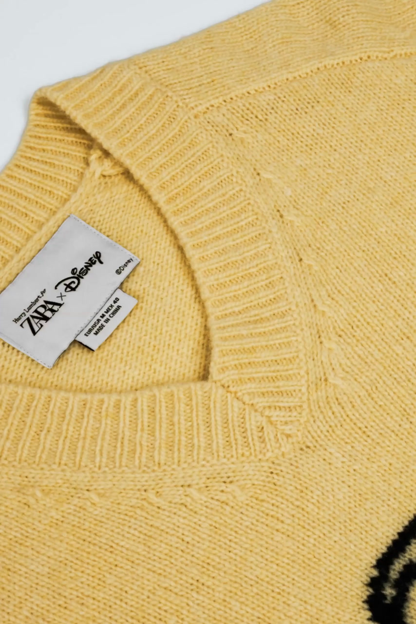 PLUTO WOOL JUMPER HARRY LAMBERT FOR ZARA X DISNEY - Yellow | ZARA
