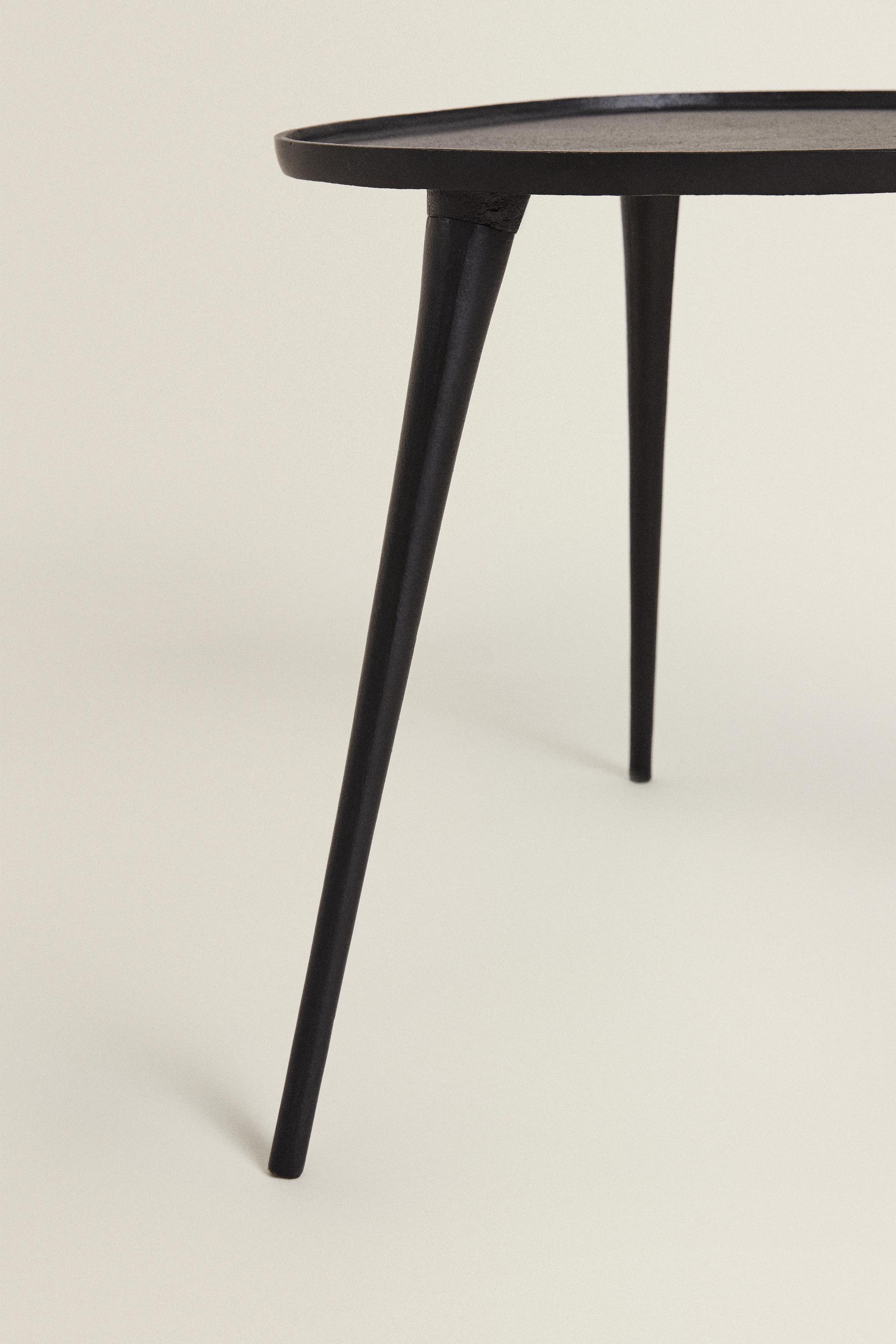 METALLIC SIDE TABLE - Black | ZARA United States
