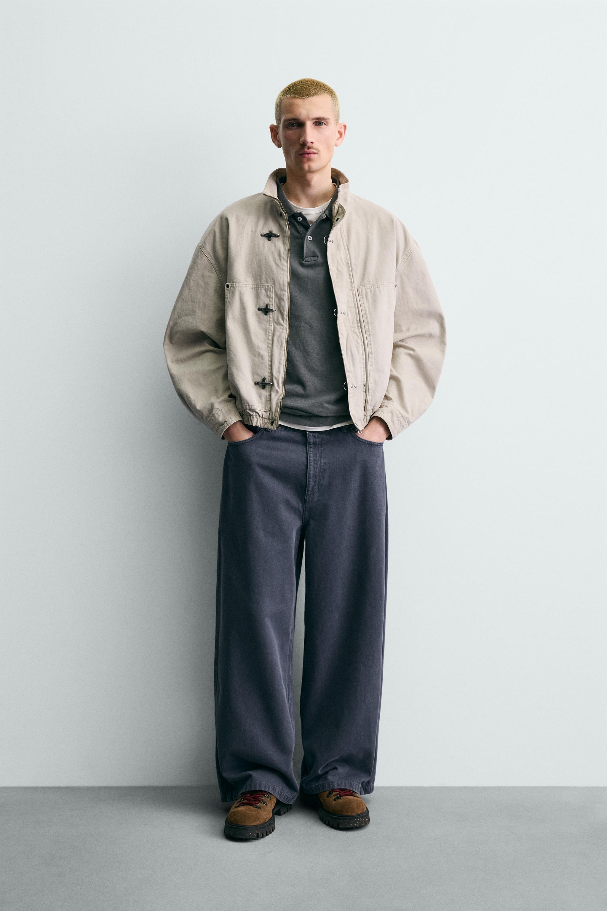 クロップドフィットトグルボタンジャケット - エクリュ | ZARA Japan