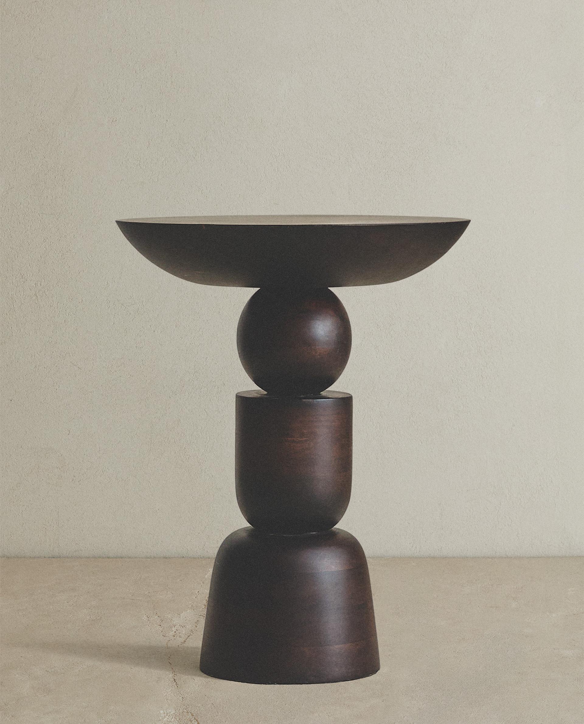 WOODEN SIDE TABLE | Zara Home United States of America