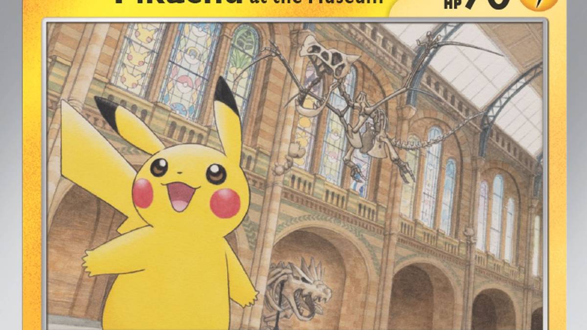 Pikachu at the Museum Pokémon card might be super effective