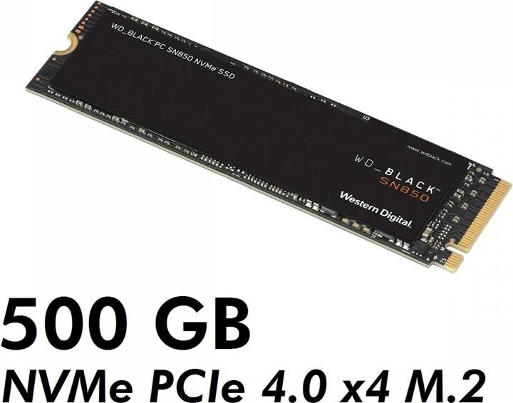 WD_BLACK SN850 ヒートシンク搭載 M.2 NVMe 500GB WD_BLACK SN850
