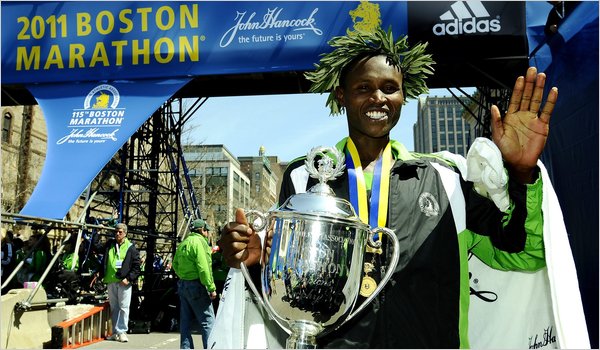 Kenya's Geoffrey Mutai Wins Boston Marathon in 2:03:02 - The New