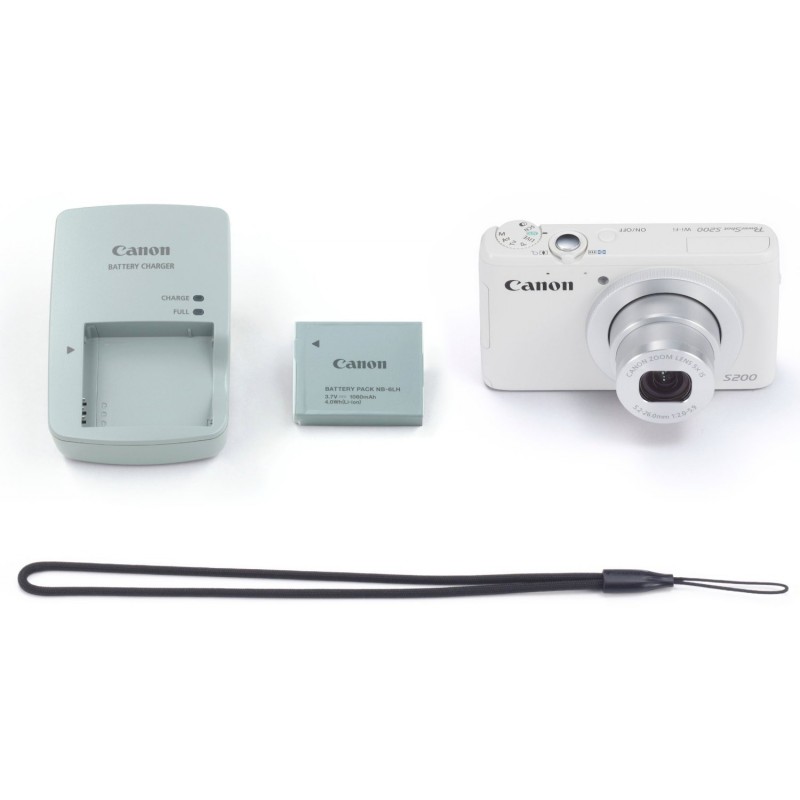 Canon PowerShot S200, white - Compact cameras - Nordic Digital