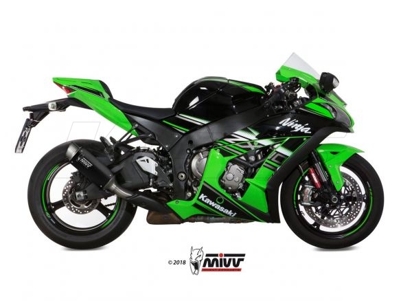 K.042.LXBP TERMINALE MIVV GP PRO INOX NERO KAWASAKI ZX-10 R 2016-2024