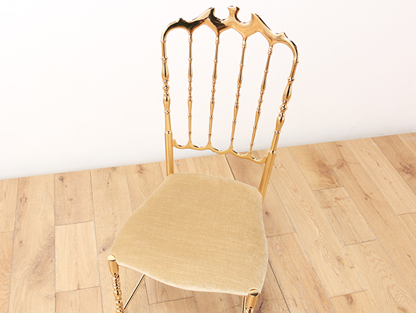Lloyd's Antiques Reproduction Series Italian Brass Chiavari Chair