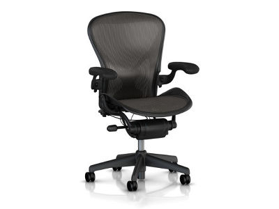 Herman Miller Aeron Chair Bサイズ AE113AWB PJ G1 BB BK 3D01