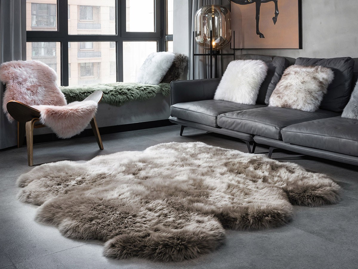 FLYMEe Blanc Mouton Rug / フライミーブラン ムートンラグ #118689