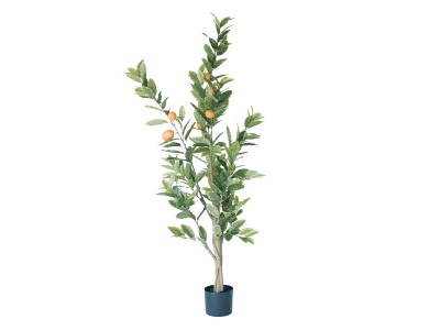 BROWN Lemon Tree Pot / ブラウン レモンの木 ポット 152 - インテリア