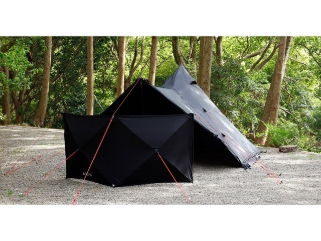 風防や日除け、目隠しに使える「TCポップアップシールド」にシックな