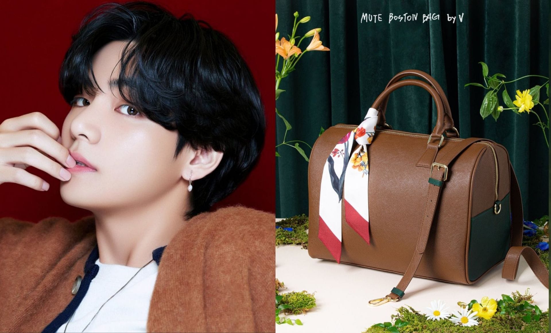 BTSテテ ボストンバッグ ブラウン BTS Artist Made Collection V