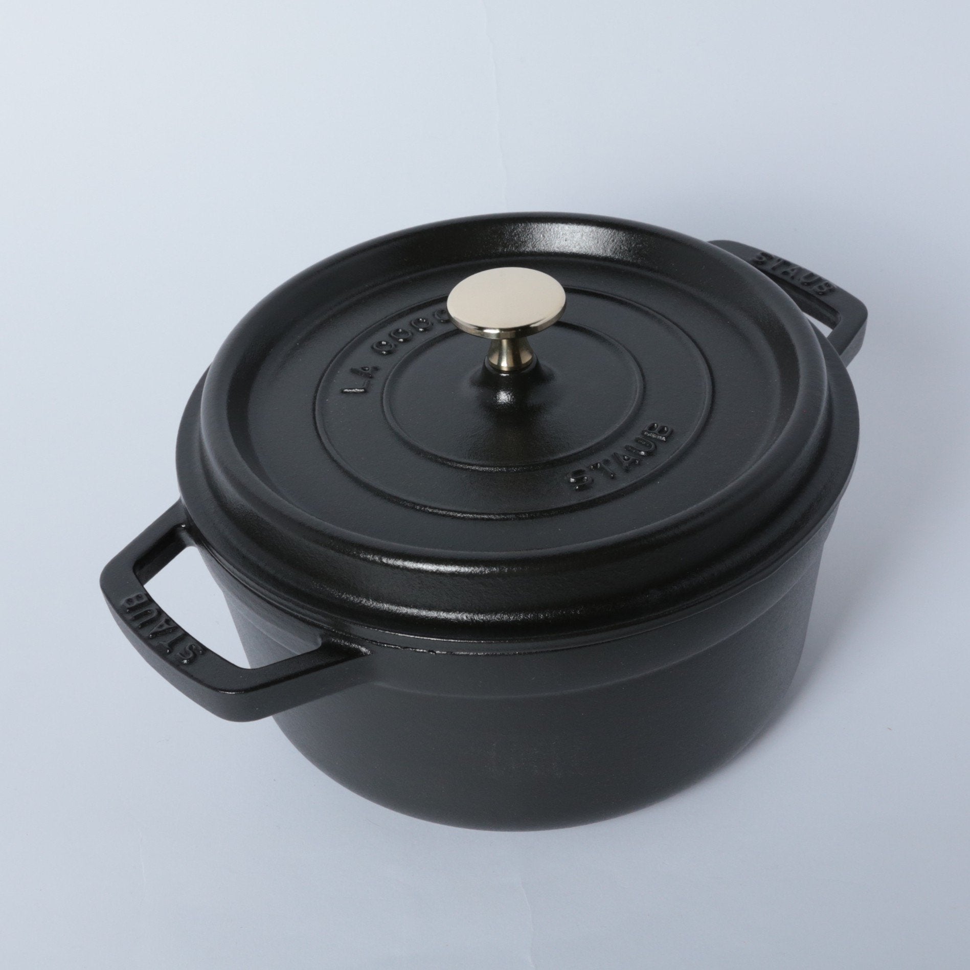 ピコ・ココット ラウンド 22cm ブラック｜ココット｜ストウブ公式