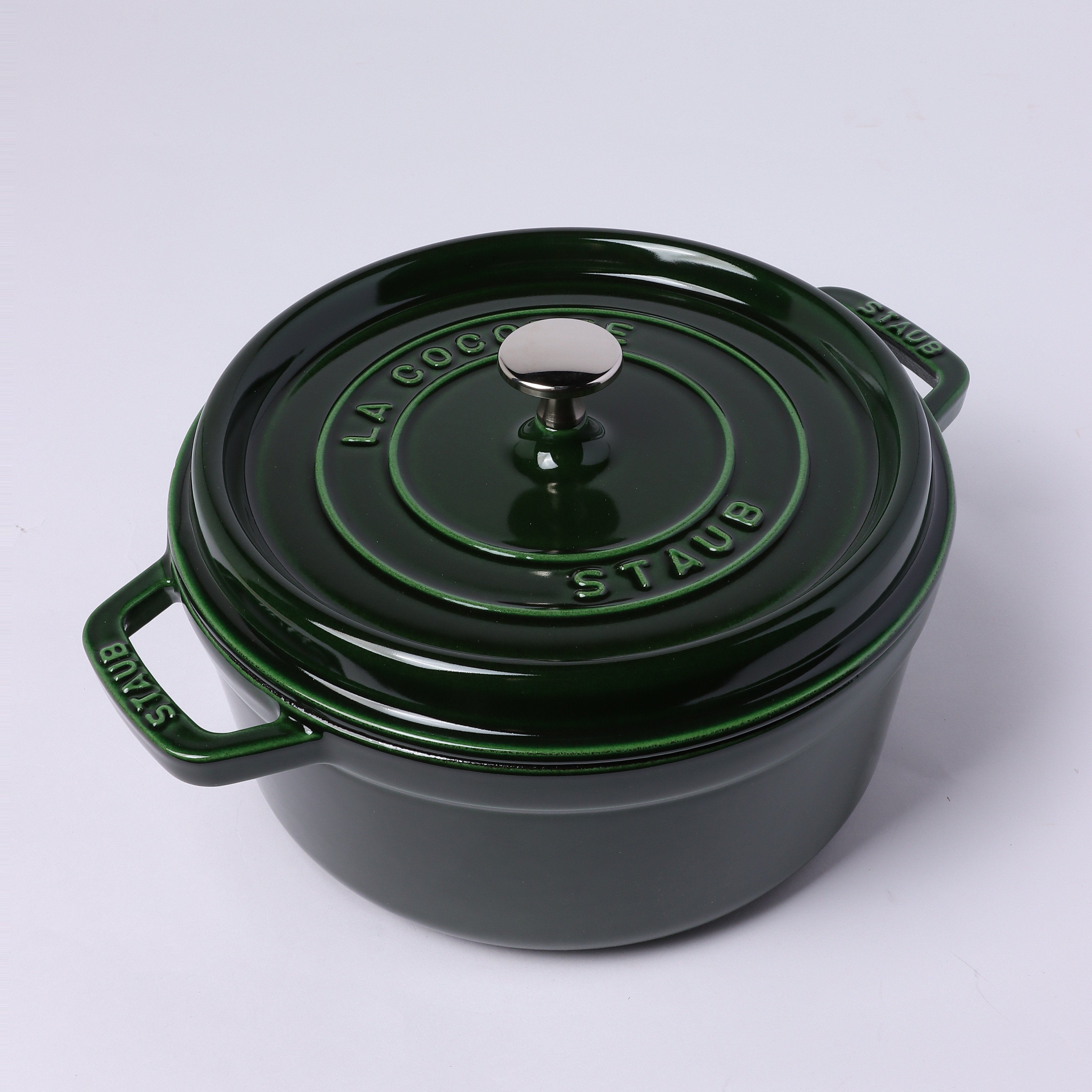 ピコ・ココット ラウンド 24cm バジルグリーン｜ココット｜ストウブ