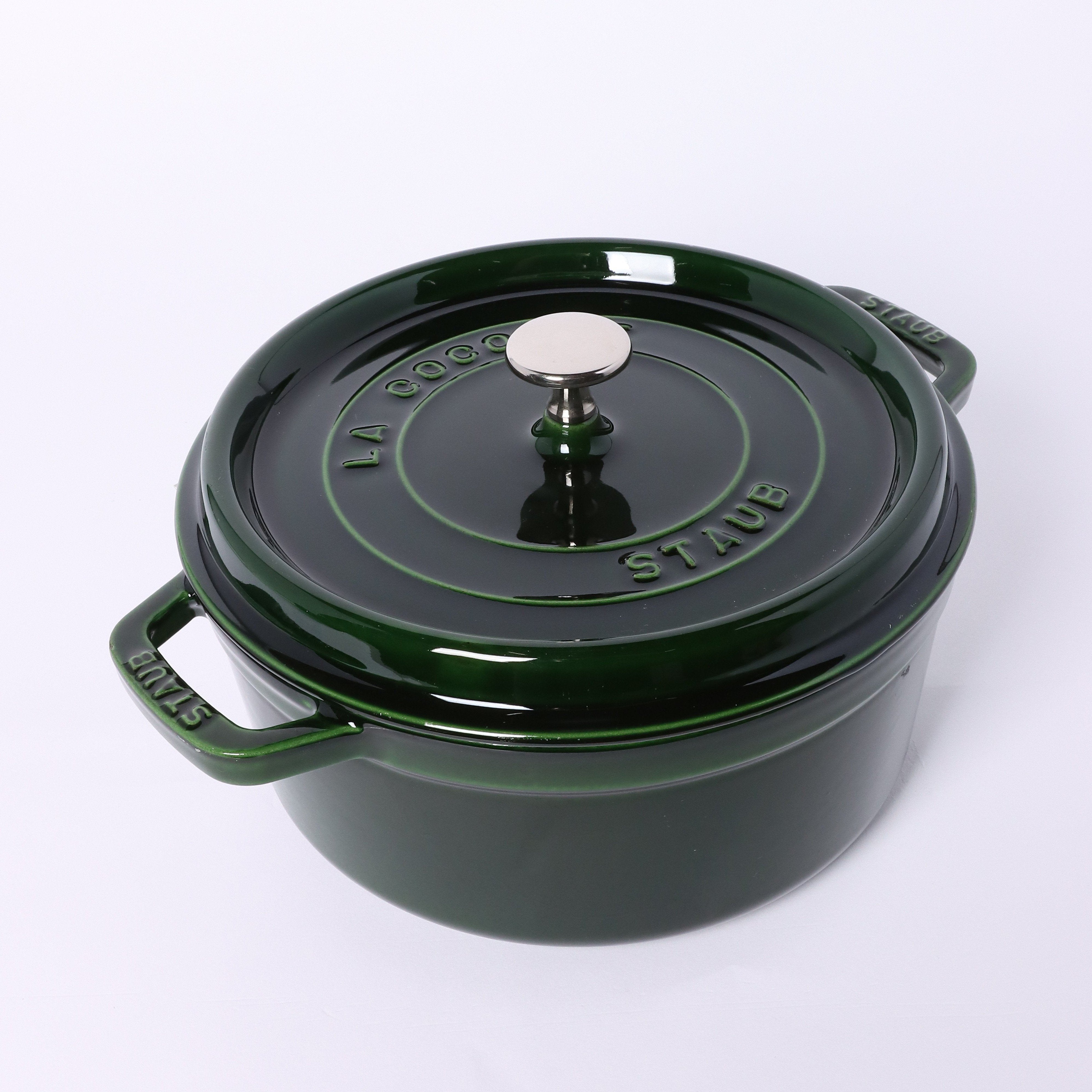 ピコ・ココット ラウンド 24cm バジルグリーン｜ココット｜ストウブ