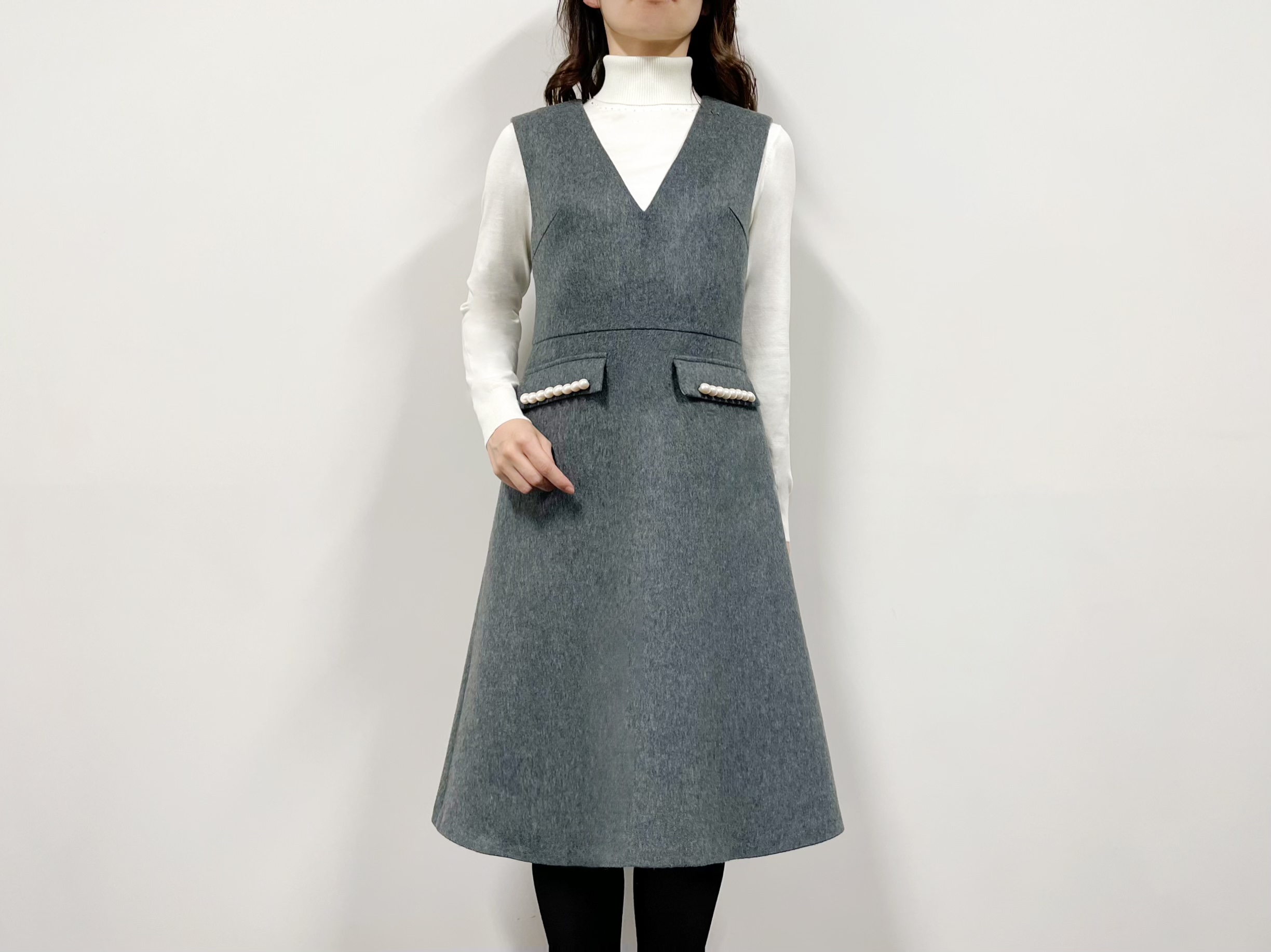 新作入荷情報〈ポケットパールジャンパースカート〉 | m-i-d