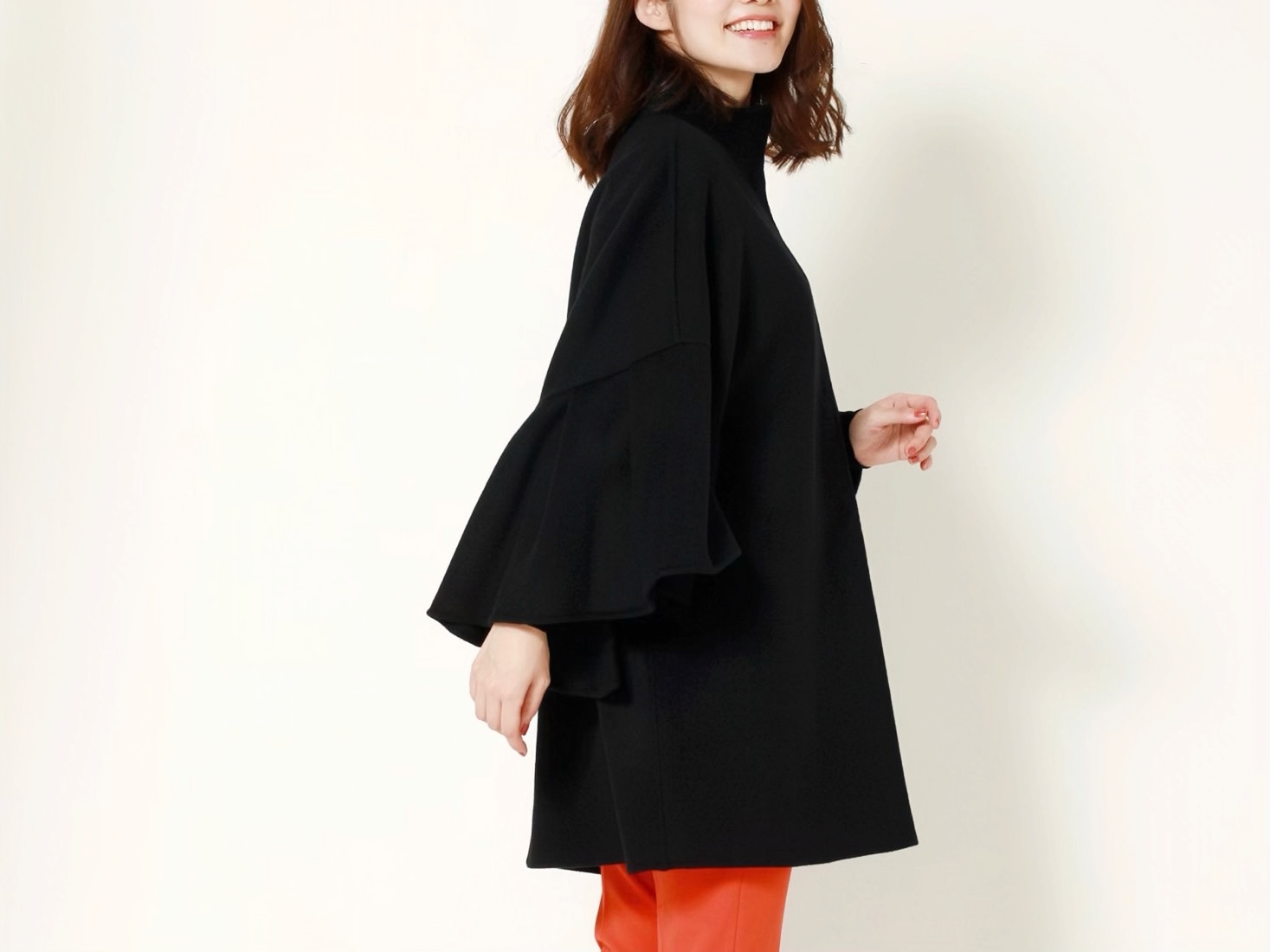 RANKING上位ランクイン！＜Super170'sフレアスリーブミドルコート＞を