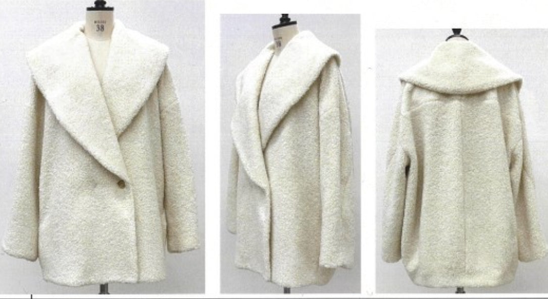 CYNICAL】ケープカラーボアコクーンコート/552-94003