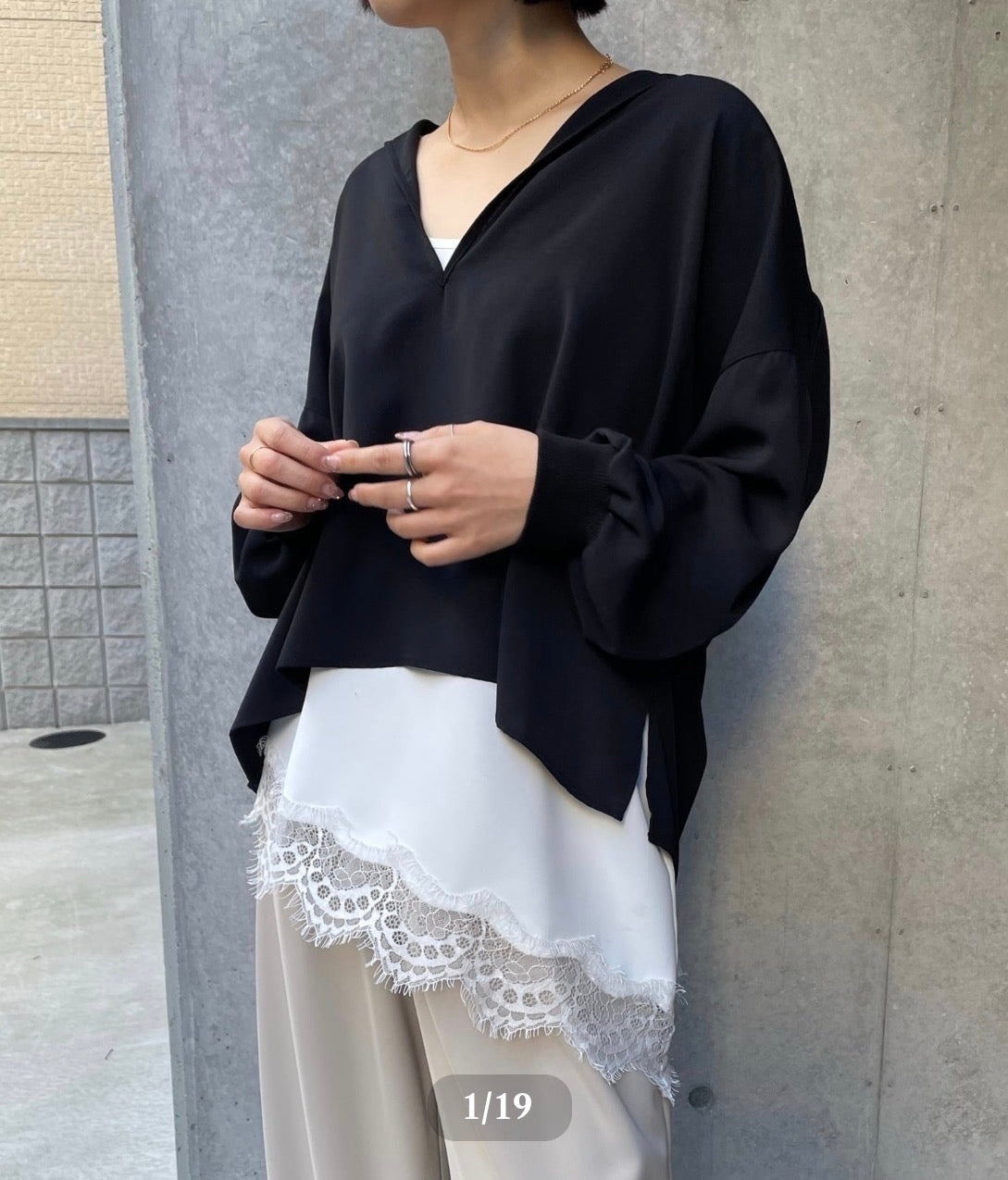 ANNAKERRY】レースヘムアシメントリーキャミ/85261716