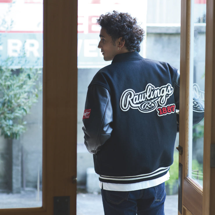 ローリングス阪神タイガース スタジャンLサイズ 刺繍ロゴ Rawlings