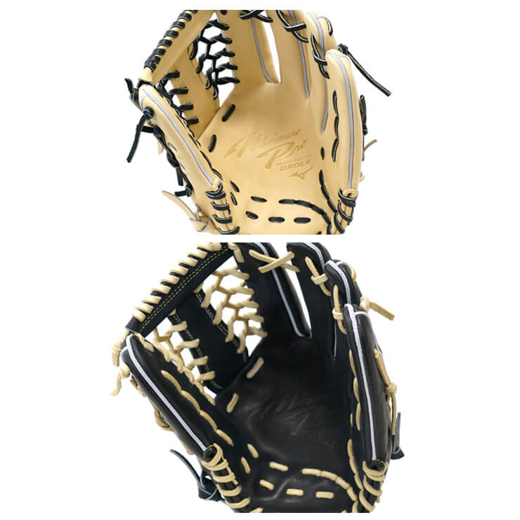 中古/定価6万】ミズノプロ 外野手 西川型グラブ 黒ブロンド 中古/定価6