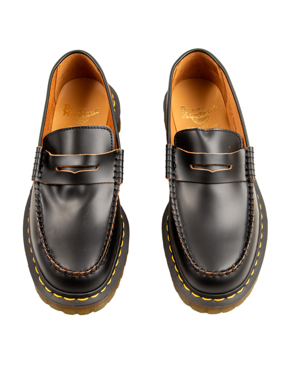Dr. Martens Penton Bex Made in England Loafers - Black Quilon