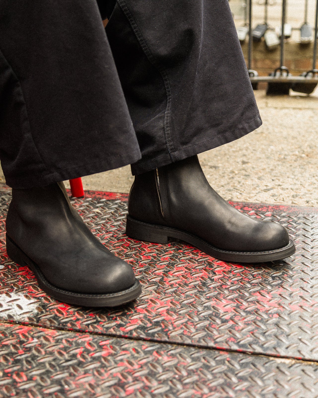Casper Side Zip Boot - Black Guidi Calf – Standard & Strange