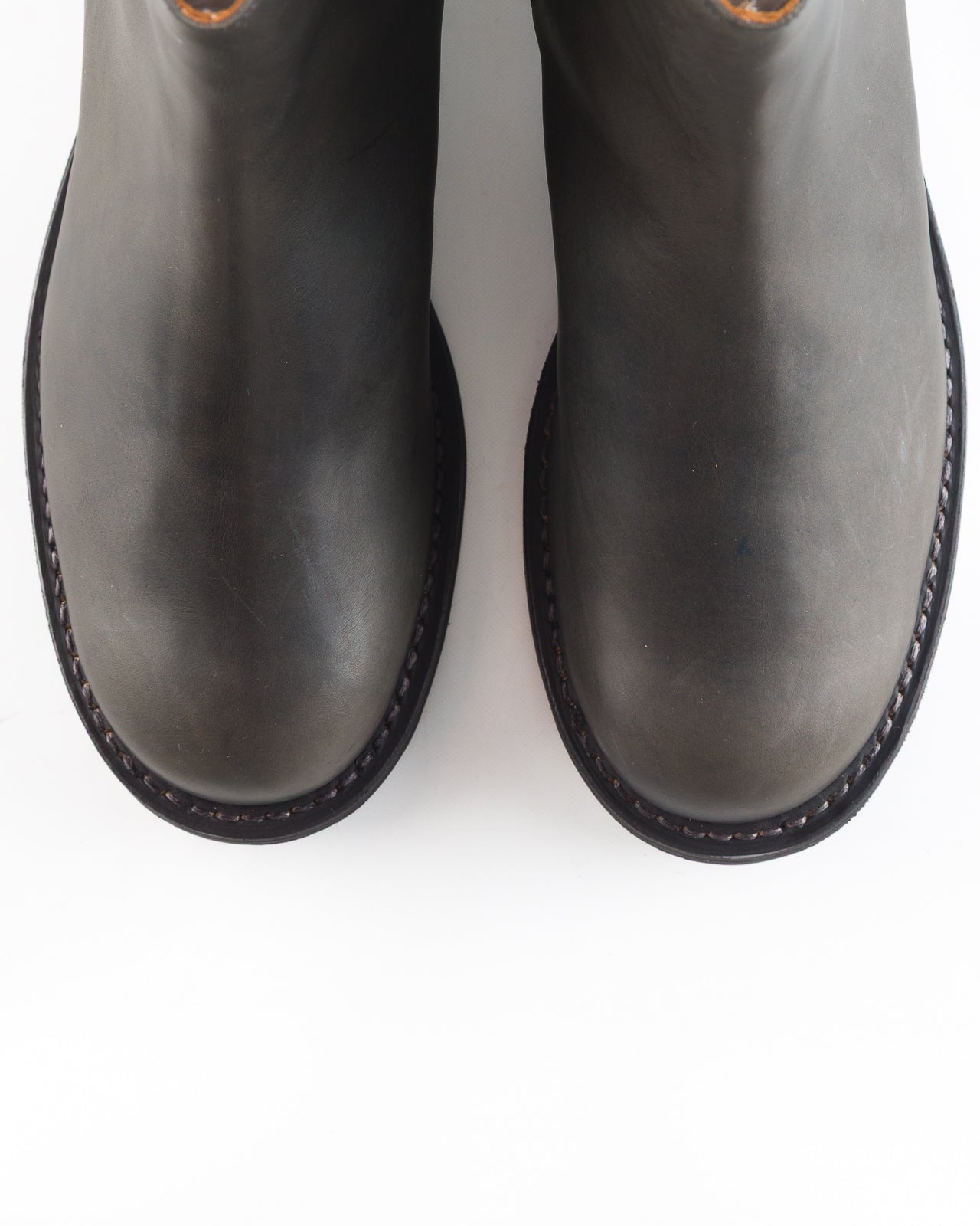 Casper Side Zip Boot - Gray Guidi Calf – Standard & Strange