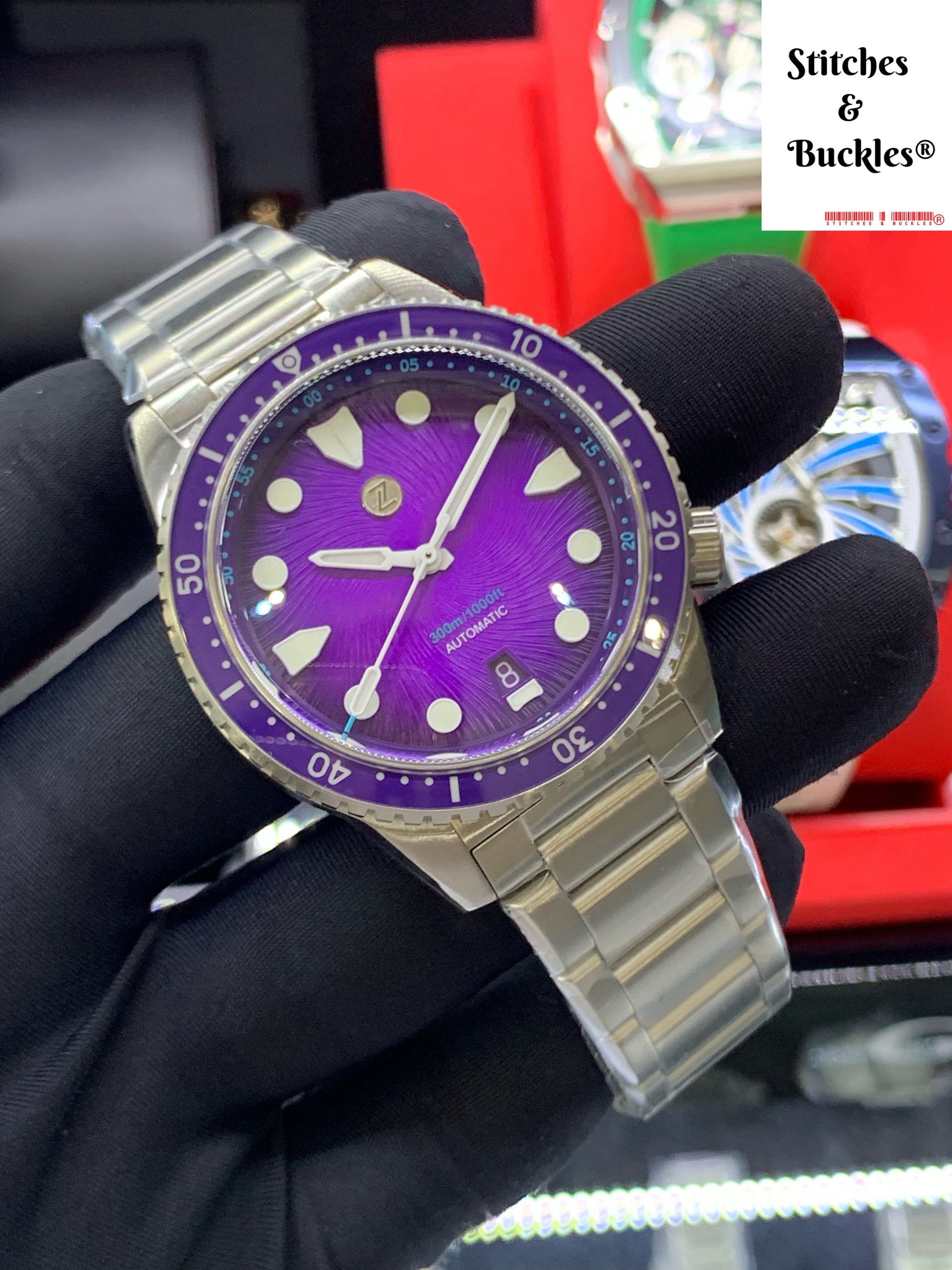 Zelos MAKO 300M DIVER 'NEBULA' – Stitches and Buckles