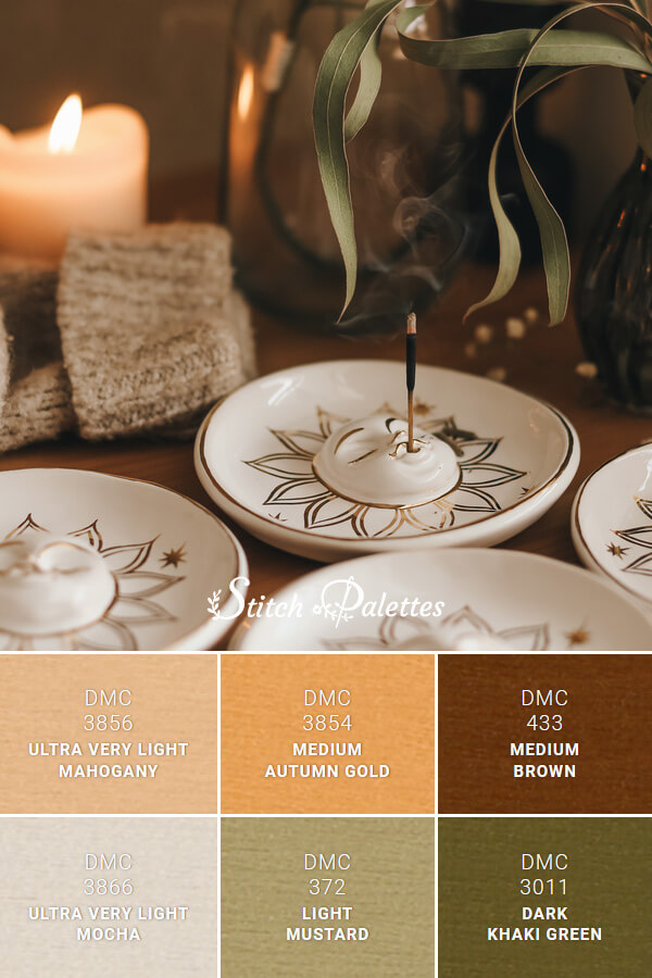 Zen Ambiance - Embroidery Color Palette (With Thread Codes)