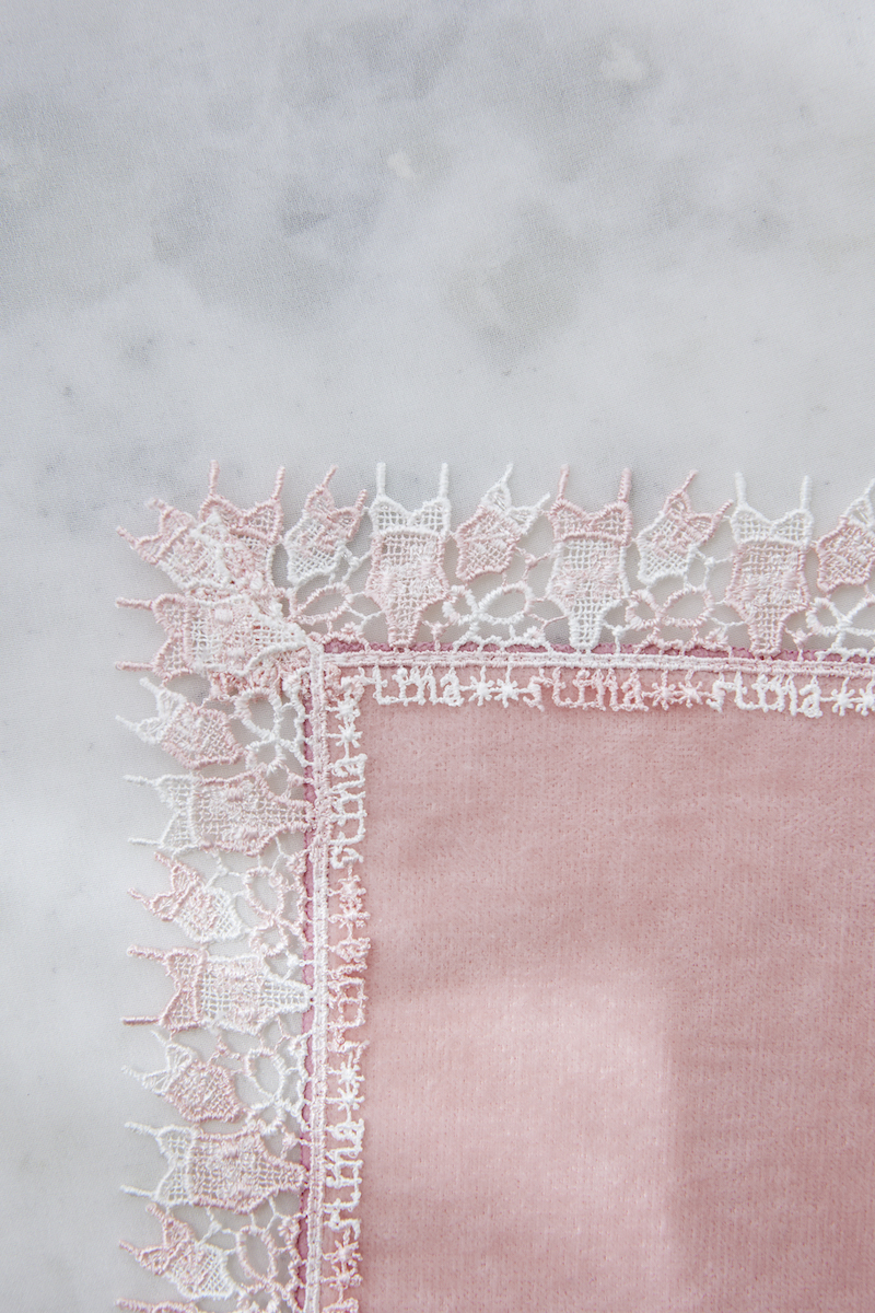 stina / leotard handkerchief 【2枚set】/ pink-white