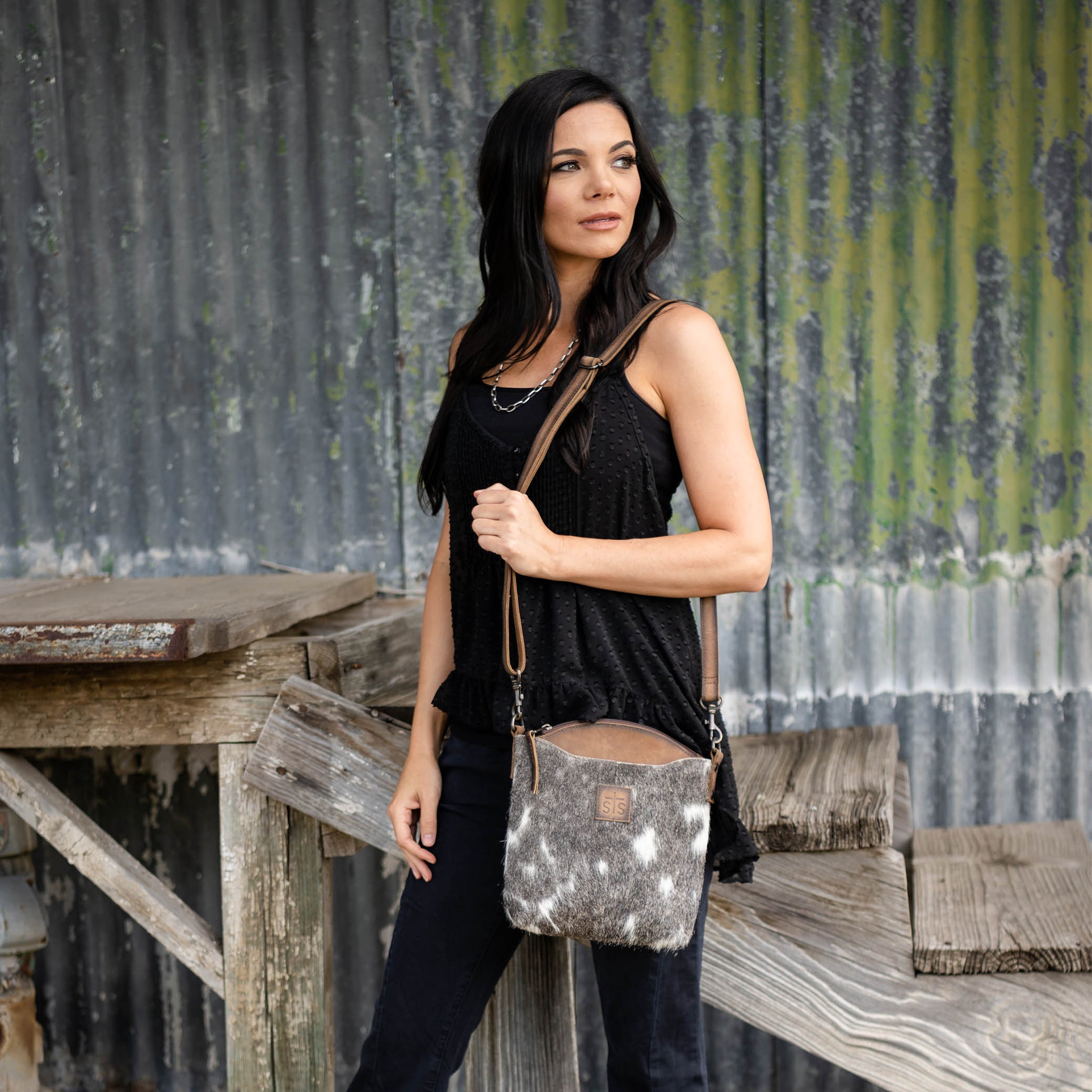 Cowhide Josie Crossbody - STS Ranchwear
