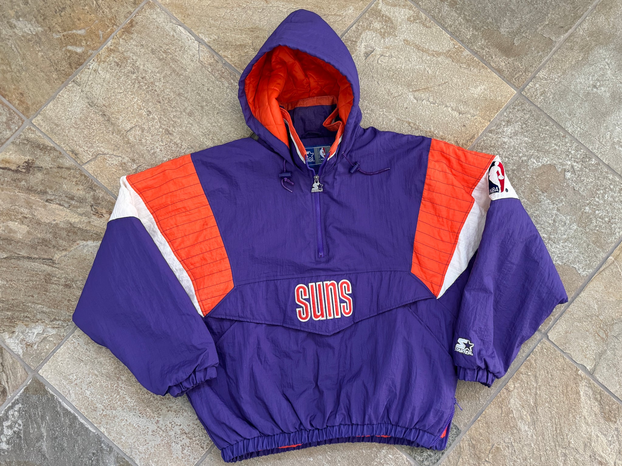 Vintage Phoenix Suns Starter Parka Basketball Jacket, Large