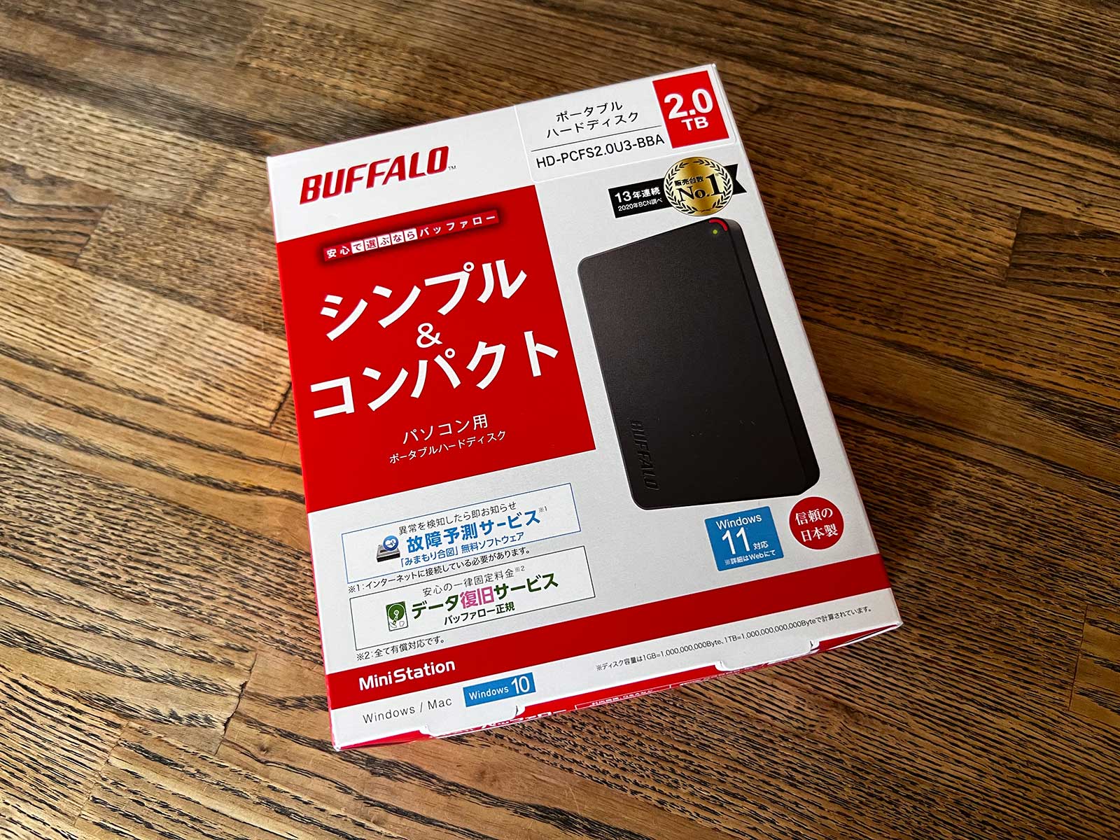 HD-PCG2.0U3-GBA]Buffalo外付けHDDがバックアップにコスパ良しWin/Mac