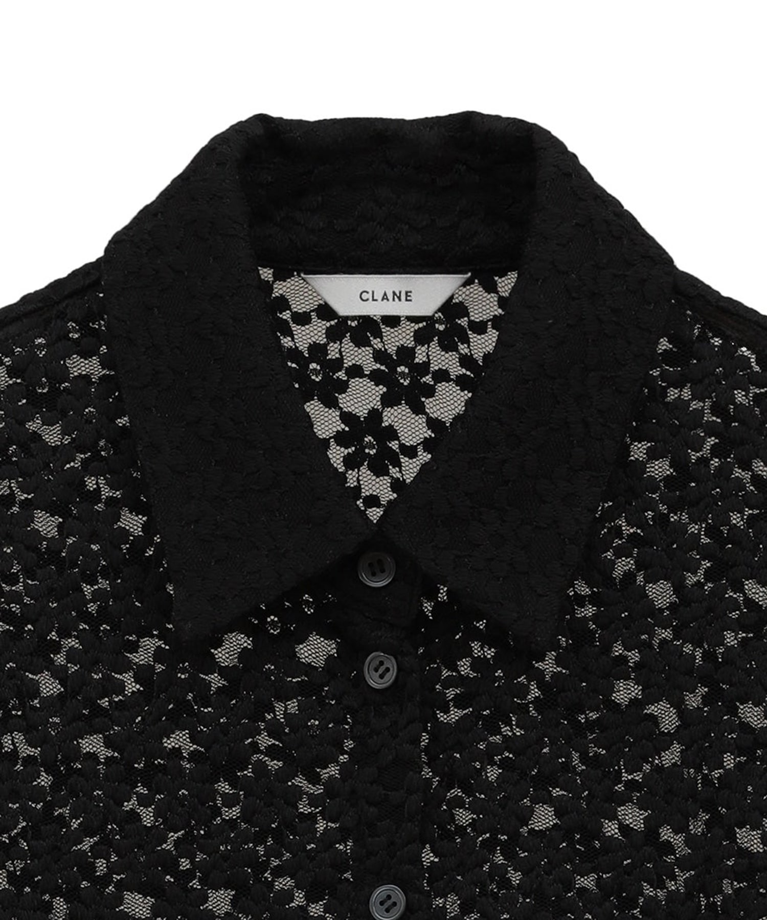 3D FLOWER LACE SHIRT(2 BLACK): CLANE: WOMENS｜ STUDIOUS ONLINE公式