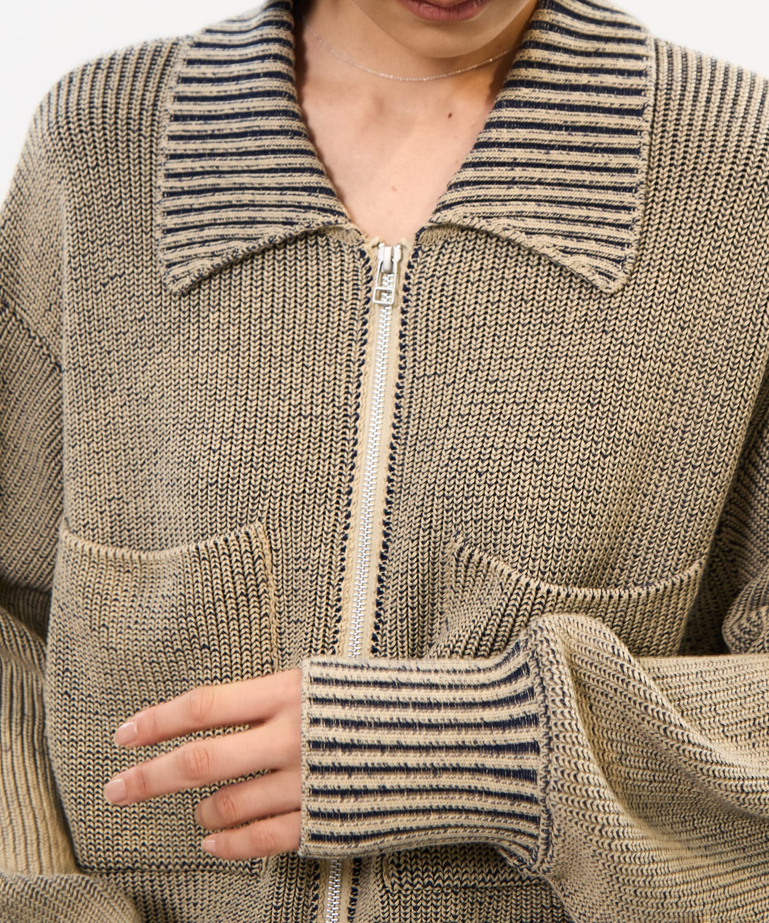 別注 ZIP CROPPED TOPS(0 KHAKI): WRAPINKNOT: WOMENS｜ STUDIOUS