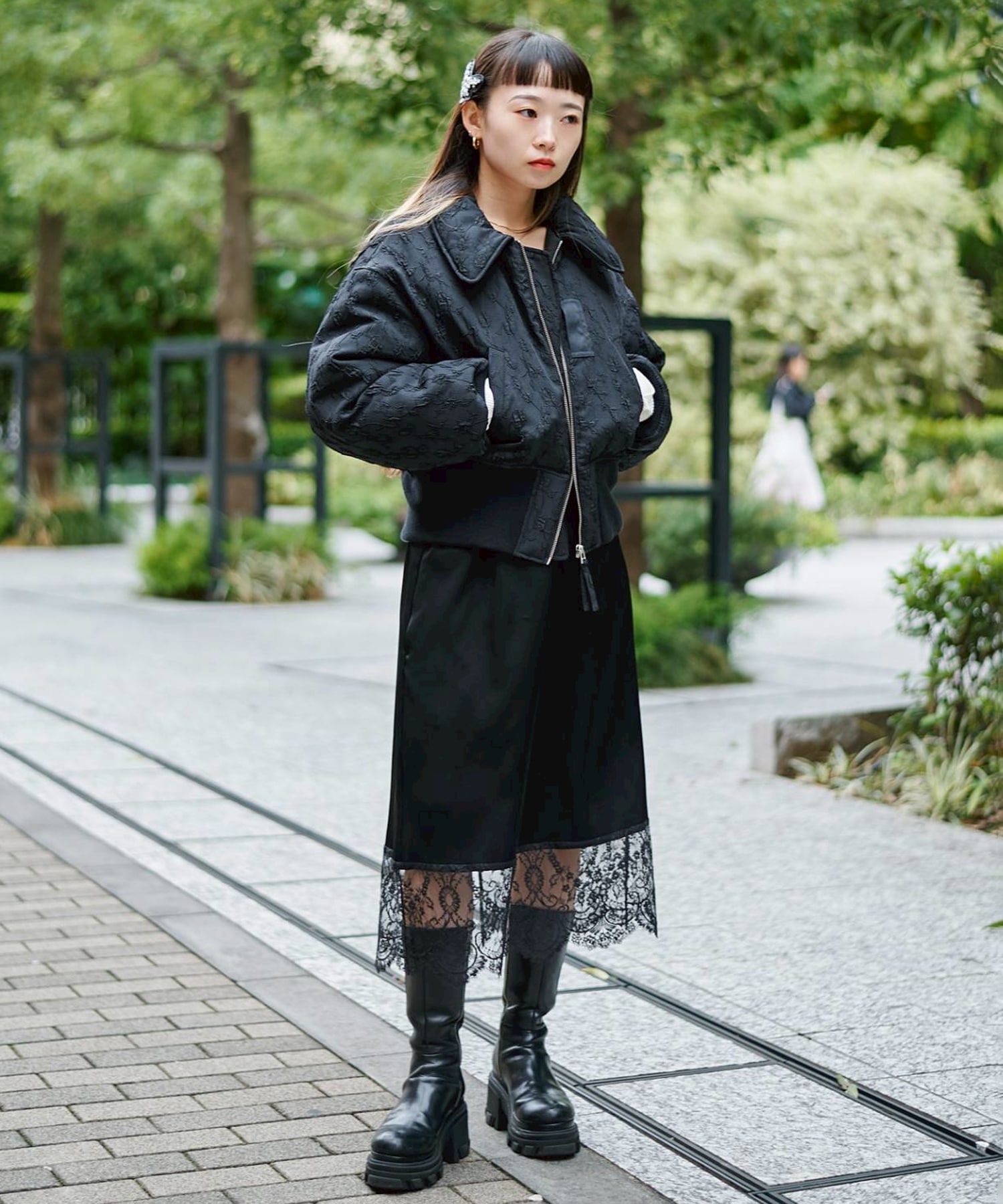 Side Goa Middle Boots(1 BLACK): STUDIOUS: WOMENS｜ STUDIOUS ONLINE