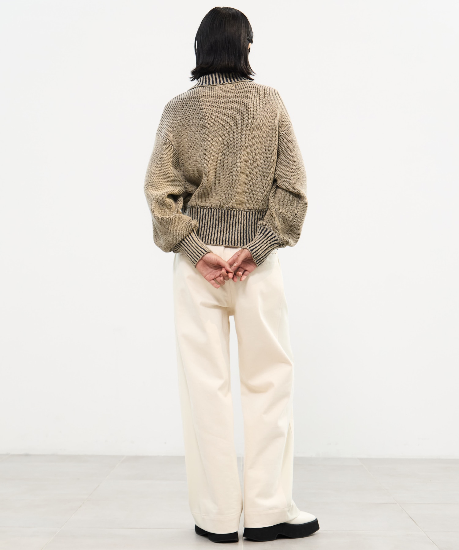 別注 ZIP CROPPED TOPS(0 KHAKI): WRAPINKNOT: WOMENS｜ STUDIOUS