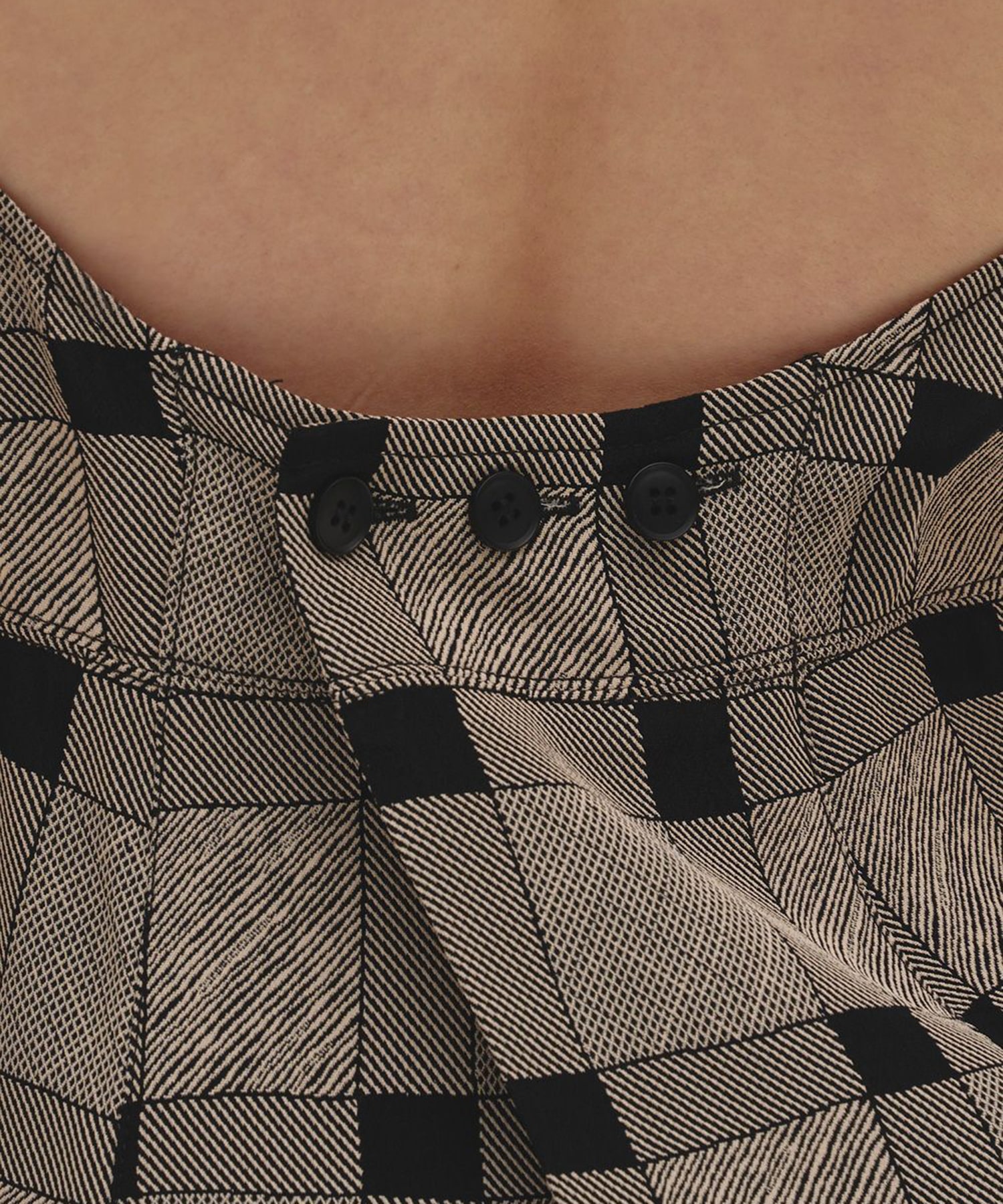 Halterneck Checkjaquard Top(FREE BLACK): TODAYFUL: WOMENS