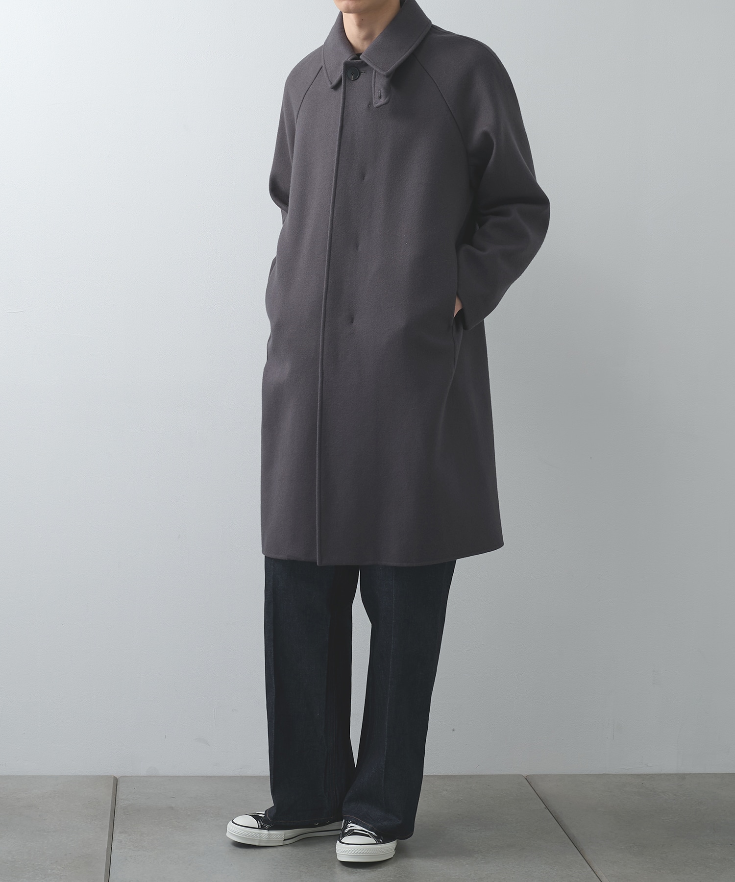 RIVER MELTON BAL COLLAR COAT | STUDIOUS