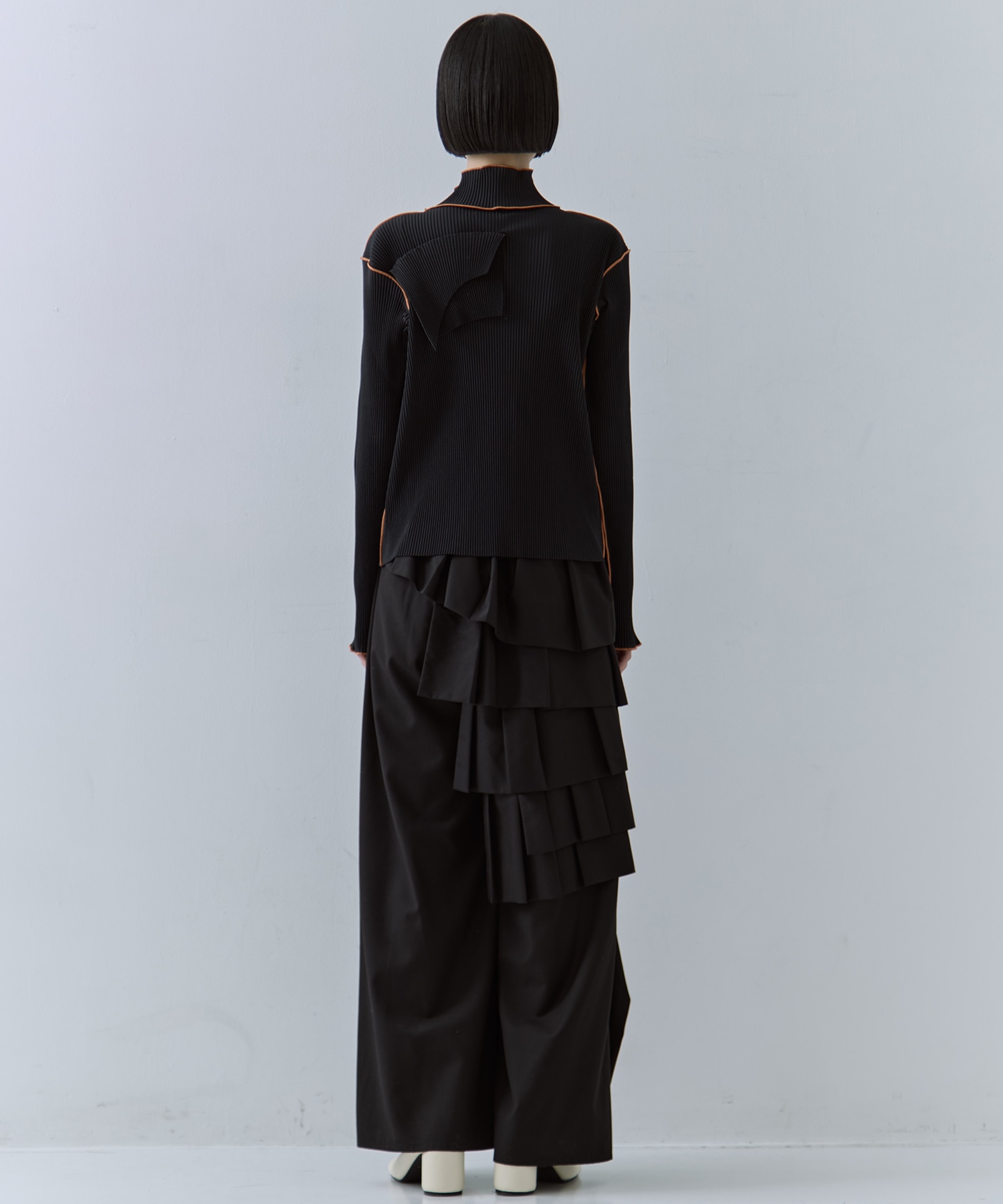 T*D* WAVE LONG SLEEVE TOP *HIGH NECK TYPE(FREE BLACK