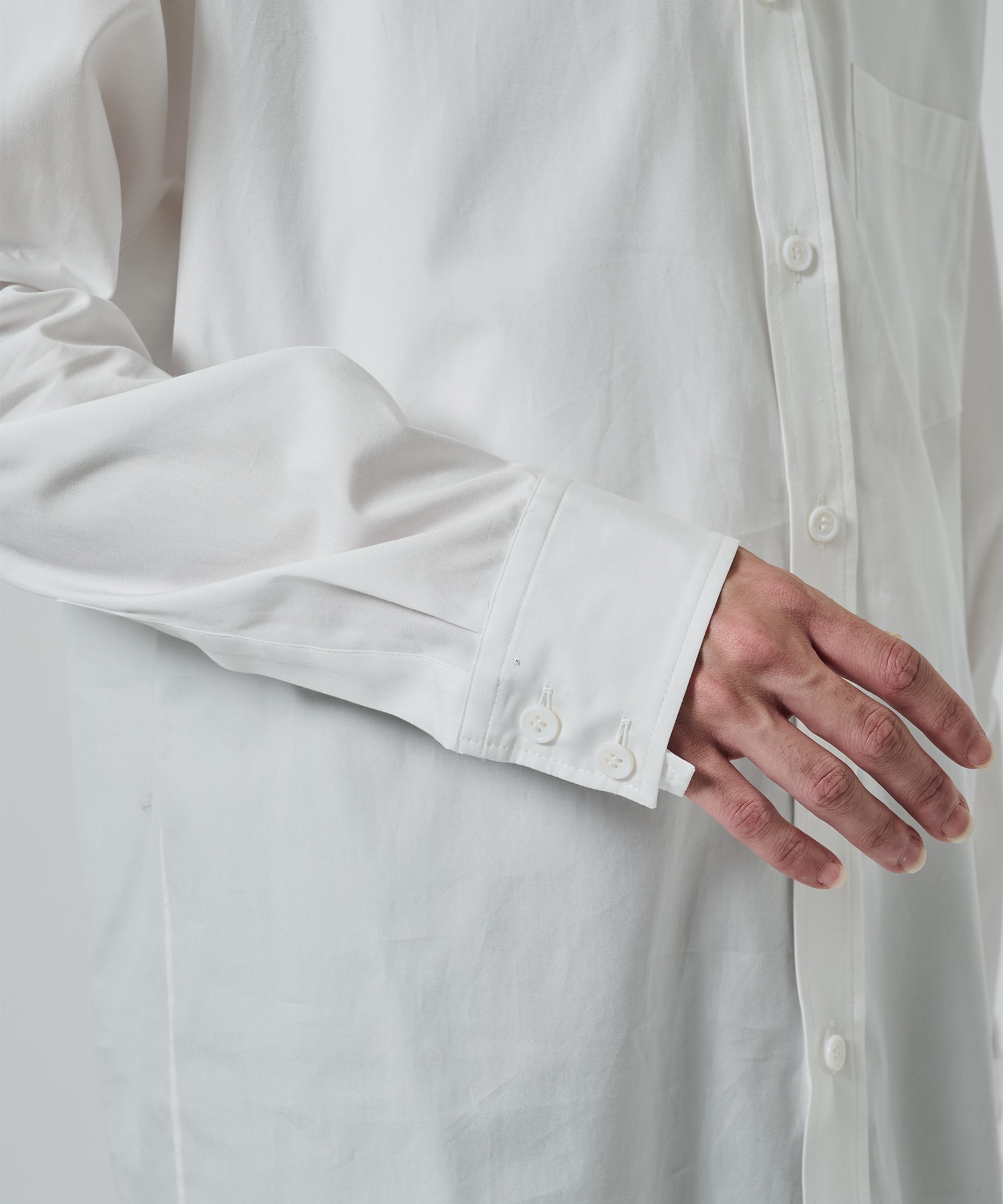 台襟アシンメトリーシャツ | sulvam