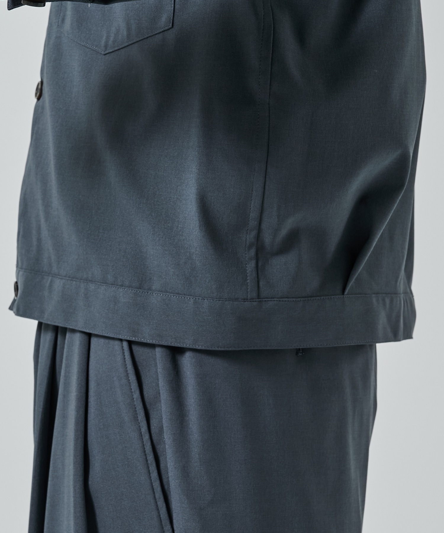 コトハヨコザワ STUDIOUS別注 PLEAT SHIRT JACKET 希少 コトハヨコザワ