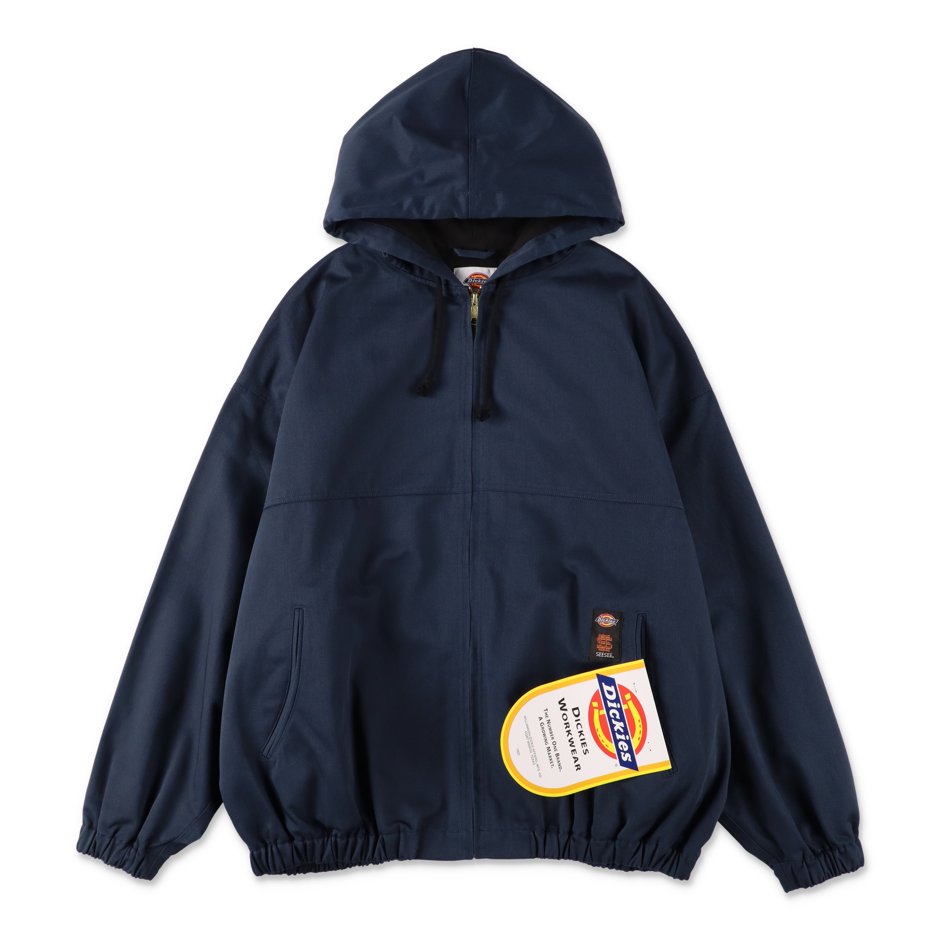 ジャケット・アウター SEE SEE NYLON/FLEECE HOODY JACKET SEE SEE x