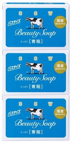牛乳石鹸共進社 カウブランド 青箱 バスサイズ 130g×3個入