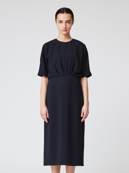 定番】ダブルクロス ウエストタックワンピース（ワンピース）｜CYCLAS