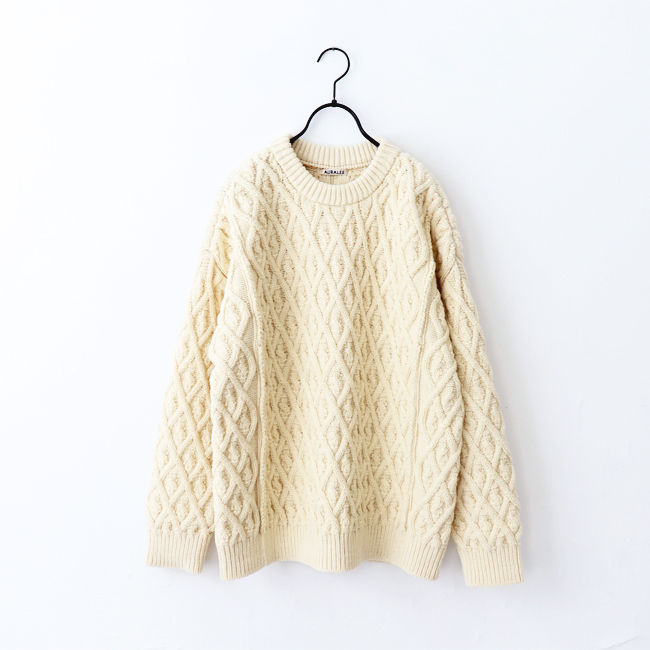 AURALEE HARD TWIST MERINO ARAN KNIT P/O | STRATO BLOG